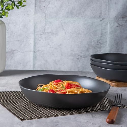 9.75'' Ceramic Large Pasta Bowls (4 Count)