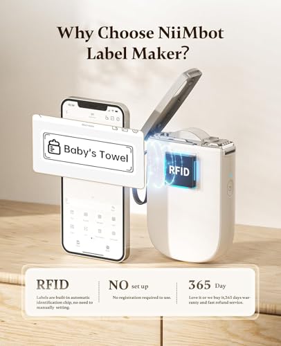 D11 Upgraded Version 300 DPI Label Maker with 3 Tapes