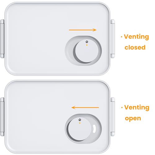 6 Pack Large Fruit Storage Containers for Fridge with Timing Knob (3 Count)