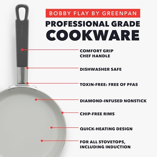 x Bobby Flay 10" Diamond Ceramic Nonstick Frying Pan