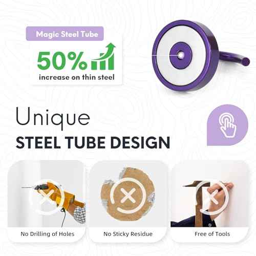 Magnetic Hooks Large Opening (6 Count)