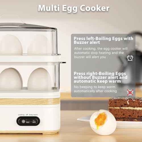 Rapid Egg Cooker Electric 12 Eggs Capacity (12 Count)