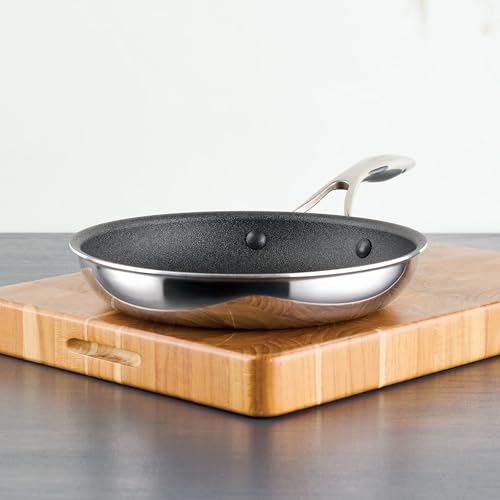 C1 Series Clad Stainless Steel with ScratchDefense Technology Cookware Nonstick Induction Frying Pan