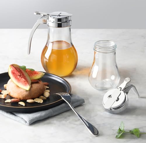22490 Syrup Dispenser with Chrome Plated Zinc Alloy Top