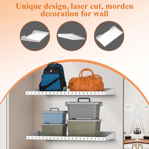 12 x 24 Inch Garage Wall Shelves (2 Count)