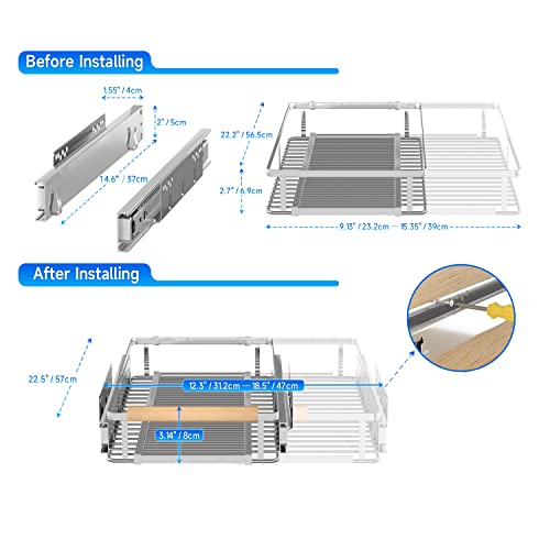 2Pack Expandable Pull Out Cabinet Organizer (2 Count)