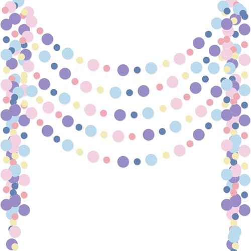 5 Pieces Circle Garland Banner Hanging (5 Foot)