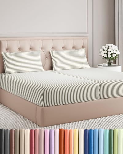 Split King Size 5 Piece Sheet Set