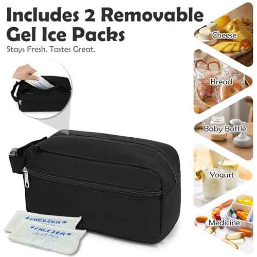 Freezable Snack Bag with Removable Ice Packs