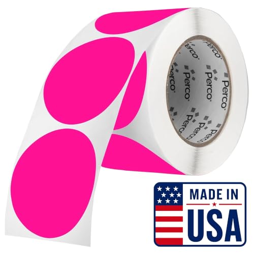 Neon Pink Round Circle Dot Sticker 3