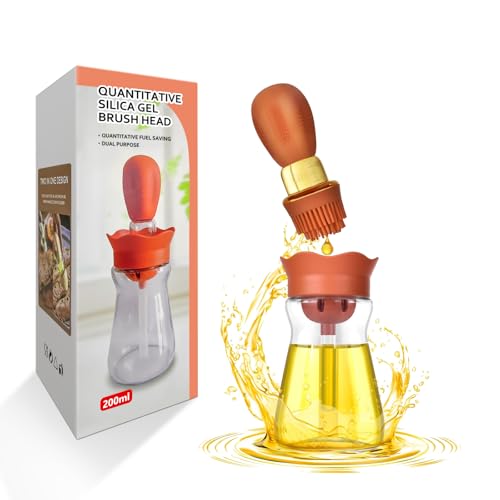 Oil Dispenser Bottle with Silicone Brush