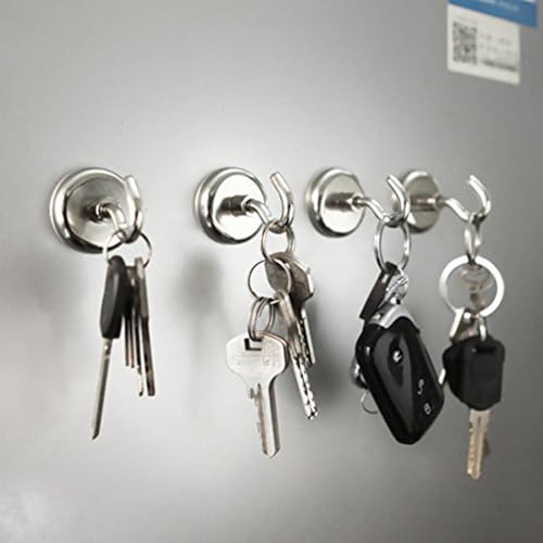 150lb Heavy Duty Magnetic Hooks with 1.42" Dia Magnetic Base (6 Count)