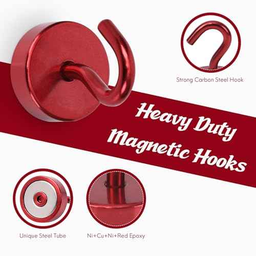 Magnetic Hooks Steel Tube Design for Cruise (10 Count)