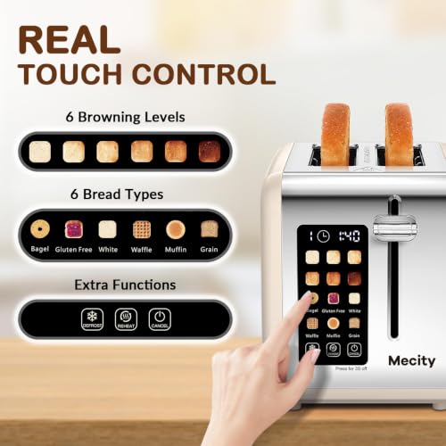 2 Slice Touch Screen Toaster