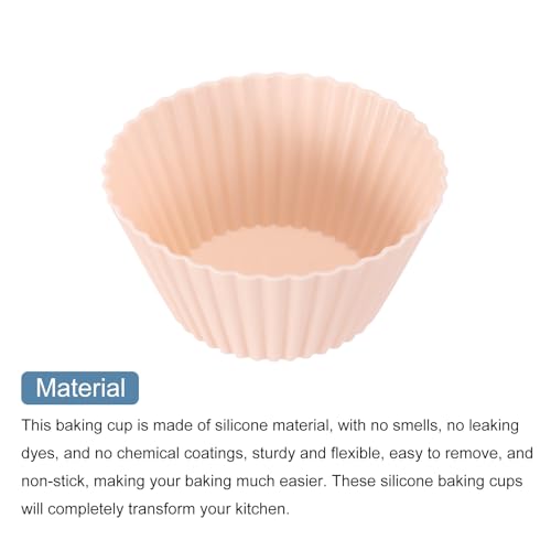 12Pcs Silicone Cupcake Liners