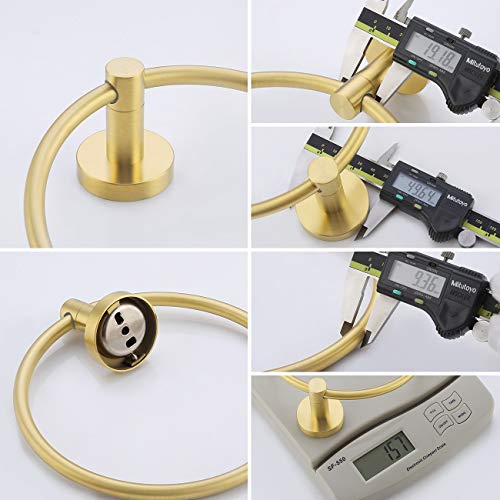 Brushed Gold Towel Ring
