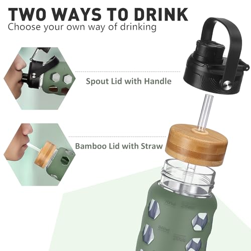 Glass Water Bottle