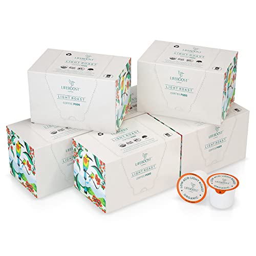 Light Roast Organic Low Acid Coffee K Cups (10 Count)
