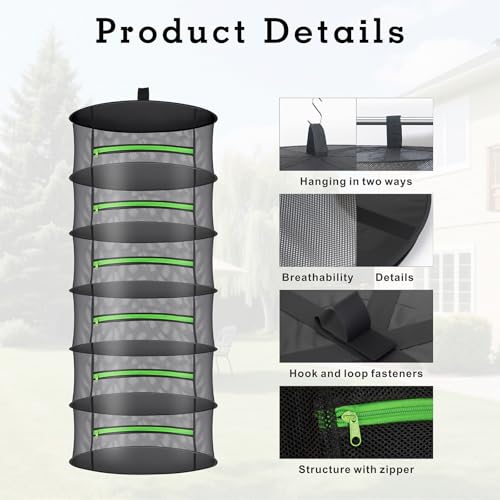 Herb Drying Rack with Mesh Design
