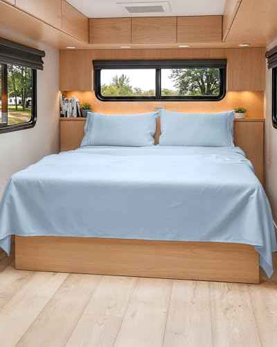 Short Queen Size 4 Piece Bed Sheet Set