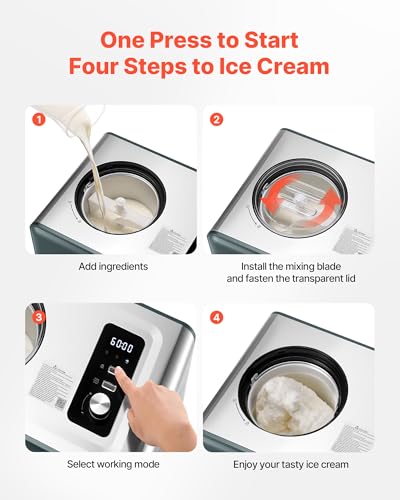 Automatic Ice Cream Maker with Built