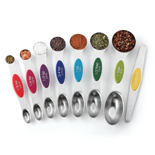 Magnetic Measuring Spoons Set of 8 for Kitchen