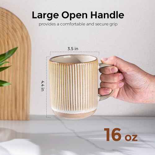 Coffee Mugs Set of 4 (4 Count)
