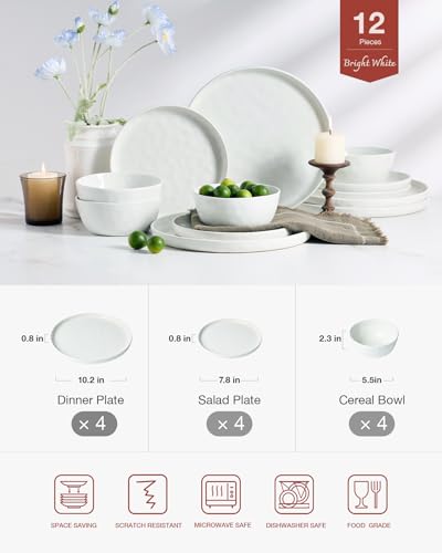 Mars Stoneware Dinnerware Set for 4 (12 Count)
