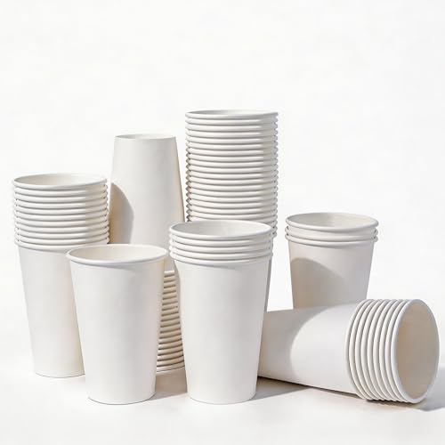 Disposable Paper Coffee Cups 16 oz 300 Count