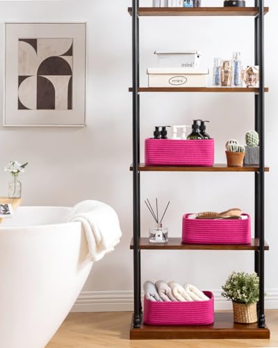 Small Woven Storage Basket for Organizing (3 Count)