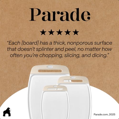 BPA Free Reversible Kitchen Cutting Board (3 Count)