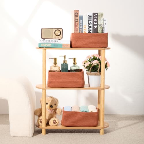 Small Storage Baskets for Organizing (3 Count)