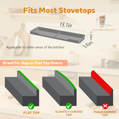 15" Magnetic Silicone Stove Top Shelf