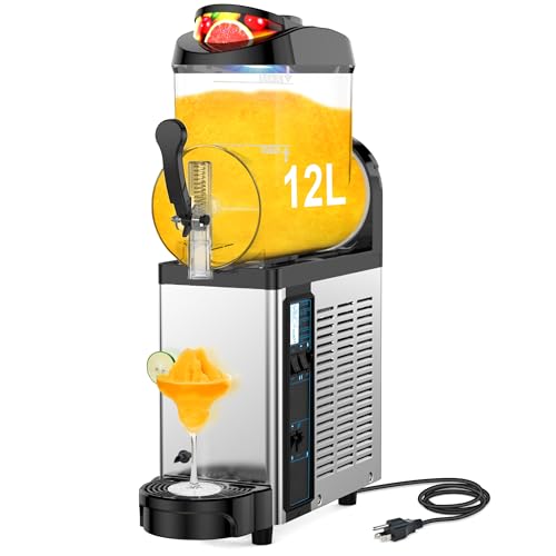12L Commercial Slushie Machine Frozen Drink Maker Stainless Steel Slushy