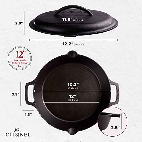 Cast Iron Skillet with Cast Iron Lid