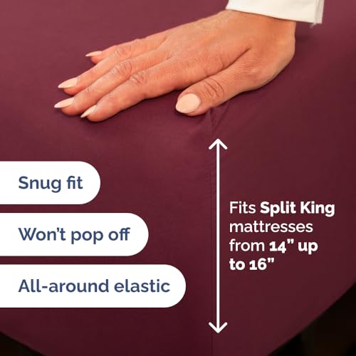 Flex Top Split Head King 4 Piece Sheet Set