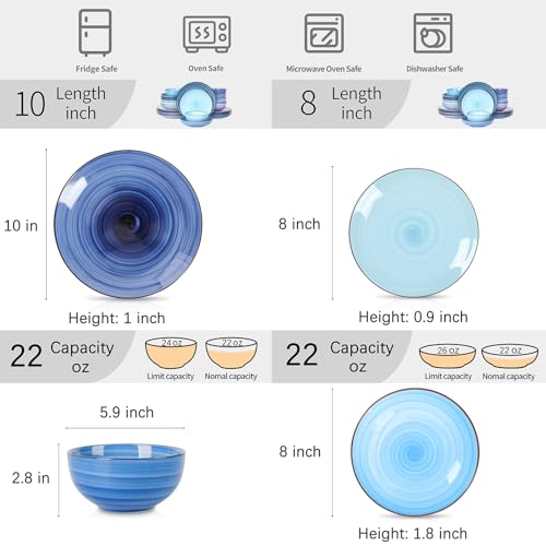 Ceramic Plates and Bowls Set