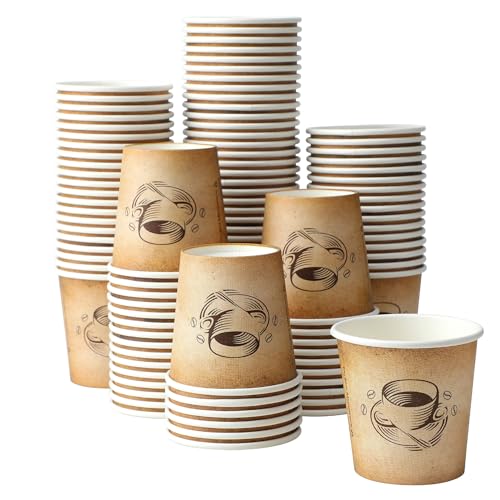 600 Pack 4 oz Small Coffee Cups Disposable Paper Espresso Cups (600 Count)