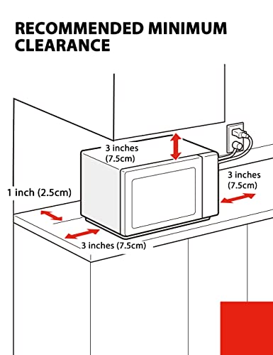 Large Countertop Microwave Oven with Smart Sensor