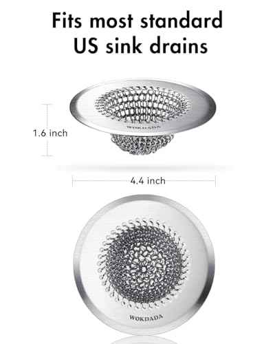 2 Pack Kitchen Sink Drain Strainer