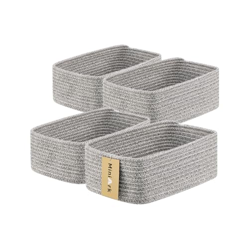 Small Storage Baskets for Organizing (4 Count)
