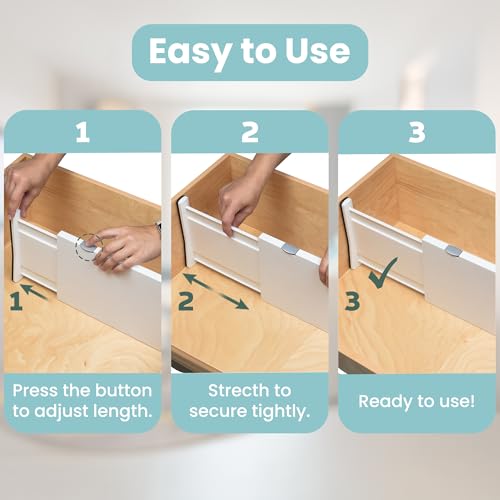 Adjustable Drawer Dividers (6 Count)