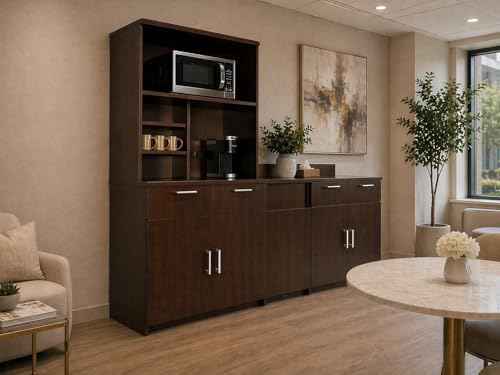 Upper Hutch Cabinet with 2