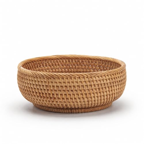 9.3" Rattan Storage Basket