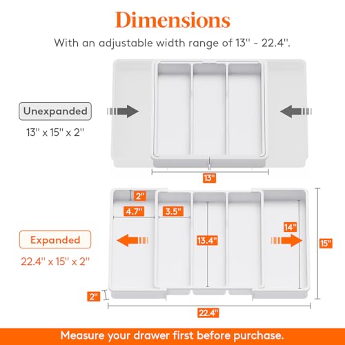 Utensil Organizer for Kitchen Drawers