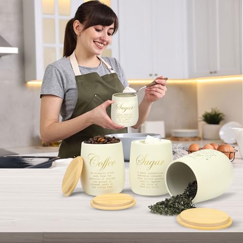Coffee Tea Sugar Container Set of 3 (60 Ounce)