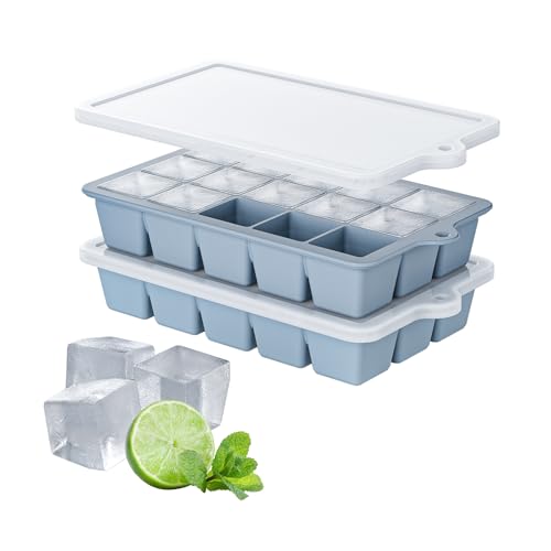 Silicone Ice Cube Tray 2 Pack (2 Count)
