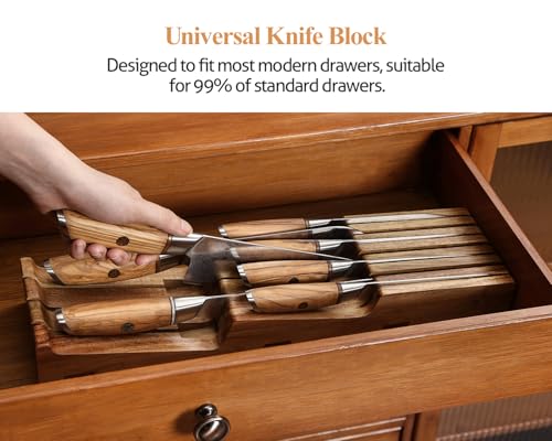 In drawer Knife Block