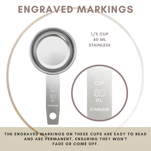 1 3 Cup Stainless Steel Measuring Cup