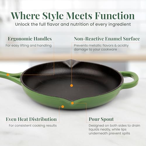 Enameled Cast Iron Skillet